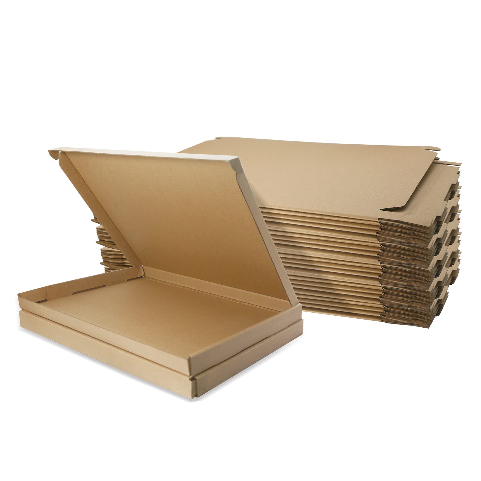Corrugated Cardboard Shipping Boxes, 280x185x20mm Royal Mail Large Letter PiP Postal Boxes for Posting, Brown Mailing Boxes for Business, Storing or Gift (10 Pieces)
