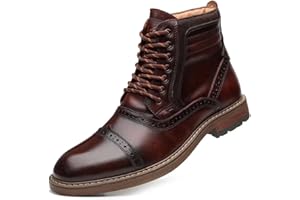 Arkbird Mens Chelsea Boots, Stylish and Comfort Leather Chukka Ankle Boots with Zipper