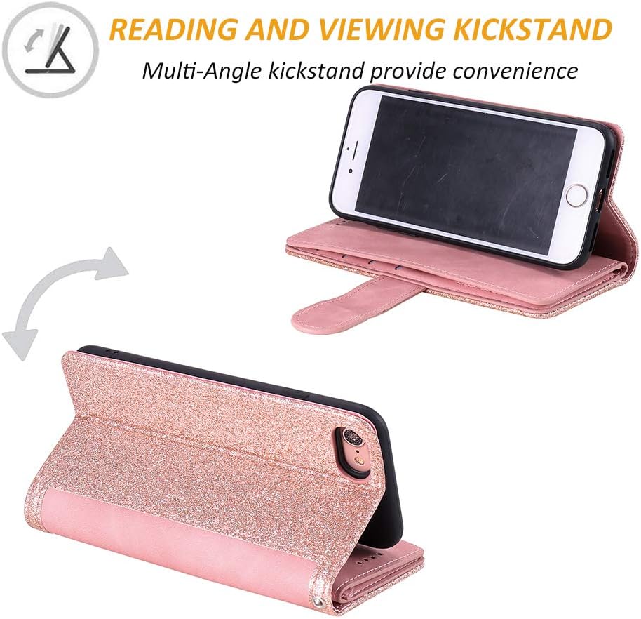 UEEBAI Wallet Case for iPhone 7/8/SE 2022 5G/SE 2020 - Image 4