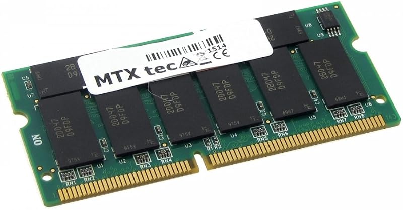 MTXtec 512MB Notebook RAM SODIMM SDRAM PC133 133MHz 144-Pin Laptop Memory