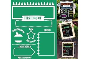 Alinacutle First Day of School Reusable Silk Screen Stencils, Self-Adhesive Silkscreen Printing Stencil for Home Decor,Paint on Wood/Fabric/Wall/Cup/Plate/Glass/Paper 8.5" x 11"