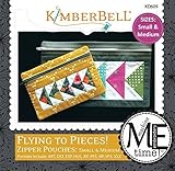 Kimberbell Flying to Pieces! Zipper Pouches: Small & Medium Machine Embroidery Design CD KD609