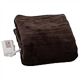 山善(YAMAZEN) ふわふわもこもこ 電気敷毛布(140&times;80cm) 表面フランネル・裏面プードルタッチ仕上げ YMS-F33P(T)