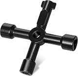 ZAVIA 4 Way Multifunction Utility Key Black Meter Box Key Triangle Square Panel view 1