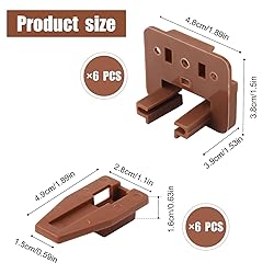 6pcs Drawer Track Guide Kit, Plastic Drawer Guides