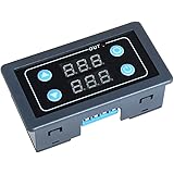 Anmbest New Version Programmable 12v Timing Digital Cycle Delay Timer Switch Dual Led Display Cycle 0 999 Hours Minute Second Millisecond Buy Online In Aruba At Aruba Desertcart Com Productid