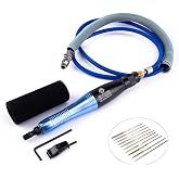 SI FANG Turbine Reciprocating Pneumatic Pencil Grinder Air File Micro | for Mould Metal Lapping Filing Grinding Buffing Polishing Sanding Tools Ultrasound Die Grinder Kit