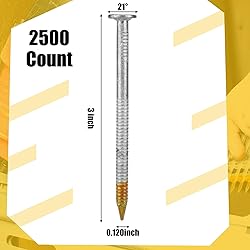 Therwen Framing Nails, 21 Degree, Flat D