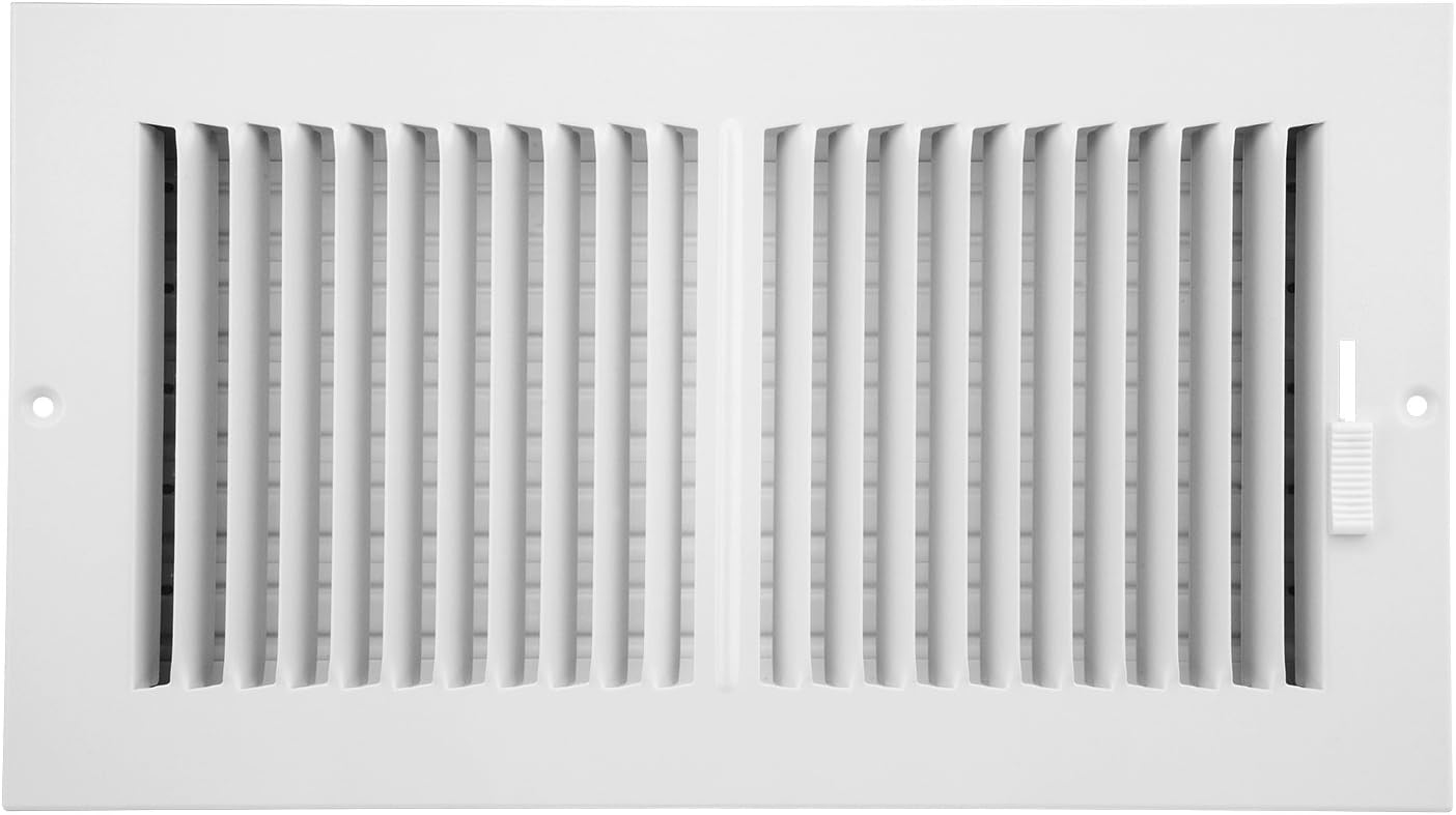 Registers, Grilles & Vents - Accord ABSWWH2126 Sidewall/Ceiling Register with 2-Way Design, 12-Inch x 6-Inch(Duct Opening Measurements), White