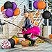 Tatuo 80 Pieces Halloween Balloons Set Confetti Balloons Latex Balloons for Birthday Baby Shower Wedding Graduation 4th of July Decorations, 12 Inch (Black, Orange, Purple)