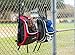 Athletico Baseball Bat Bag - Backpack for Baseball, T-Ball & Softball Equipment & Gear for Kids, Youth, and Adults | Holds Bat, Helmet, Glove, & Shoes | Separate Shoe Compartment, & Fence Hook (Black)