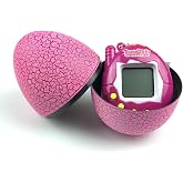 Interactive Digital Pet, Retro Virtual Electronic Pet Keychain Handheld Game Machine for Boys Girls (Pink