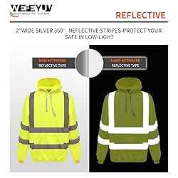 wefeyuv ANSI Class 3 High Visibility Sweatshirts