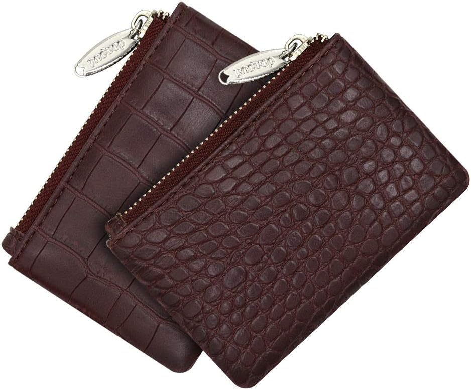 Twins Mini Coin Purse for Women and One Bag style of Stone Pattern Leather with Card Holder Zipper Wallet
