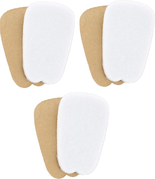 3 Pairs of Felt Tongue Pads Cushion for Shoes (Large