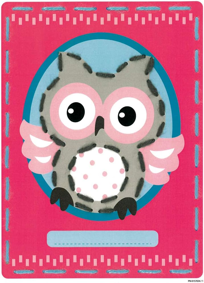 Vervaco Embroidery Kit: Cards: Owl and Fox: Set of 2, Acrylic, NA, 18.5 x 26cm, N\a - Image 3