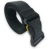 ELTACASUX Stretch Tactical Belt,Elastic Mens Belt with Quick Release,Adjustable Metal-Free,Sliding Ring Buckle,47.24inch
