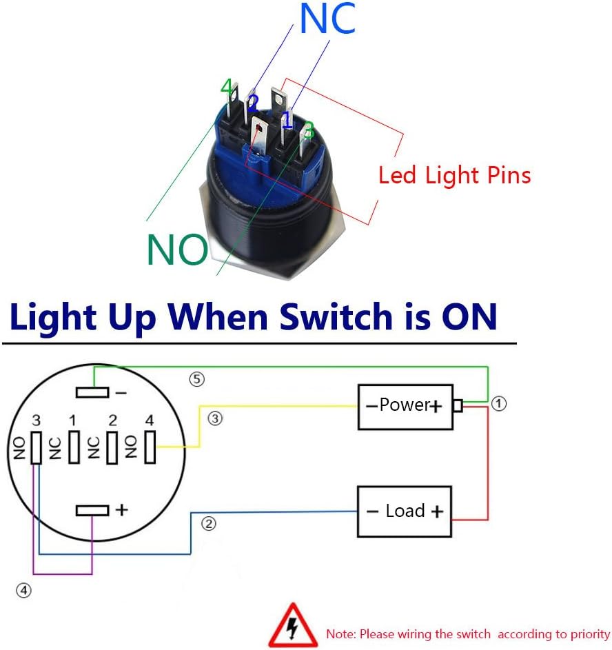 Push Button Light Switch Wiring Diagram - Push Button Switch To
