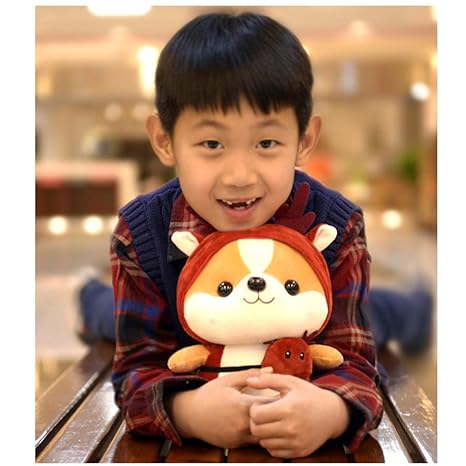 FidgetGear Cartoon Squirrel Dinosaur Elk Cute Children Plush Toys Good Birthday Present 35cm Elk