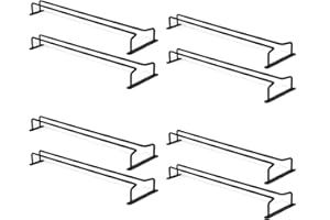 Mucacat Large Stemware Wine Glass Hanger Rack Under Cabinet Kitchen Bar Storage 17 Inch Set of 8