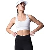COZYZERO Women’s Merino Wool Racerback Sports Bra - Seamless, Medium Support, Breathable, Moisture-Wicking for Yoga & Running
