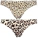 Curve Muse Sexy Comfy Women’s Satin Thong Panties Strings Underwear-Pack Of 8