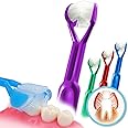 DenTrust 4-PK Triple Clean 3-Sided Toothbrush | Made in USA | Easily Brush Better | for Kids Children Autism Special Needs Braces Orthodontics