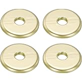 uxcell 4pcs Wall Split Flange 70mm / 2.8" OD Escutcheon Plate ABS Round Self-Adhesive Plumbing Cover Plates for 16mm / 0.6" D