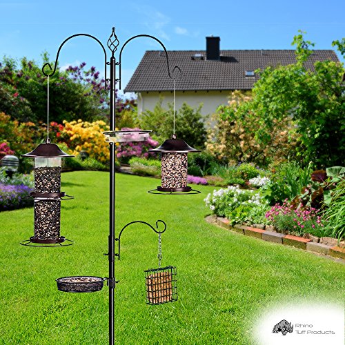 Rhino Tuff Products Bird Feeder Stand Deluxe Bird Feeders For