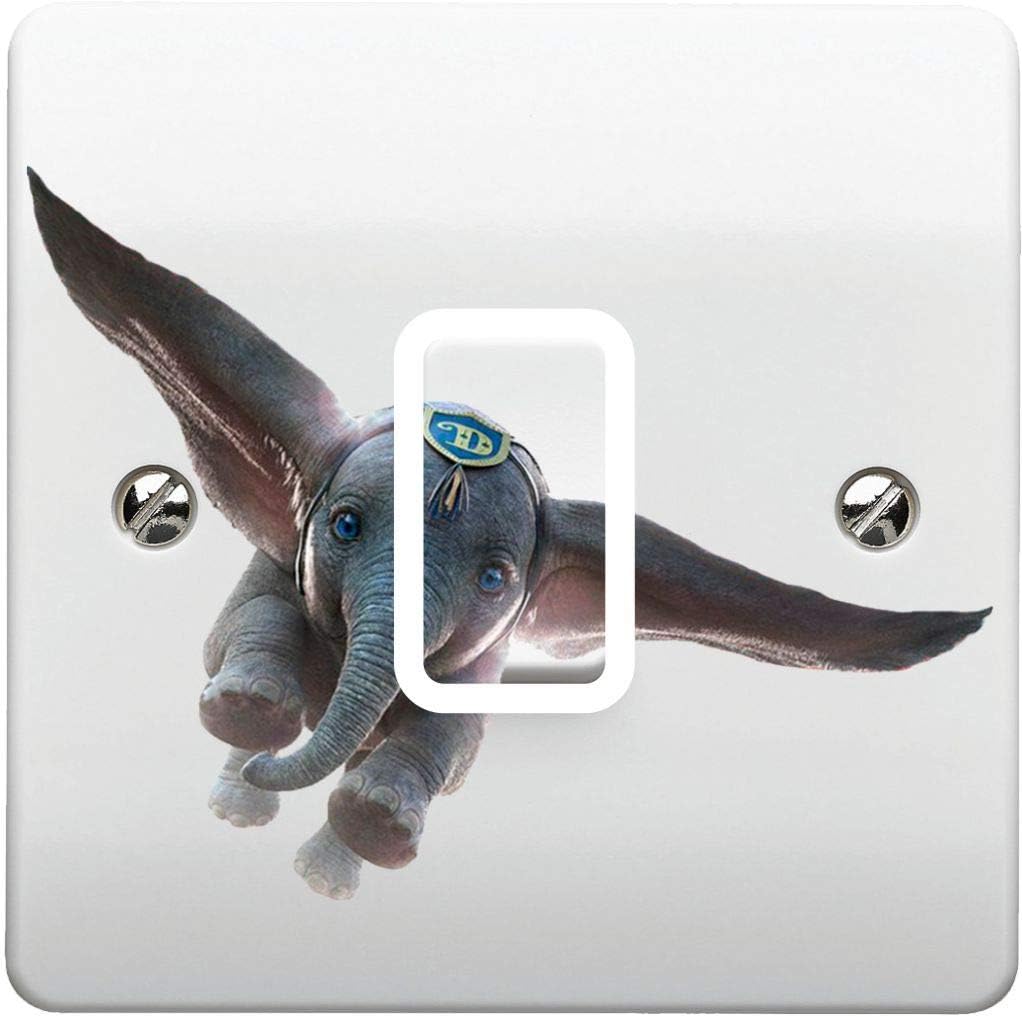 PCSL Dumbo Light Switch Decal/Sticker/Skin/Cover/Surround (Design 2 (Fly))