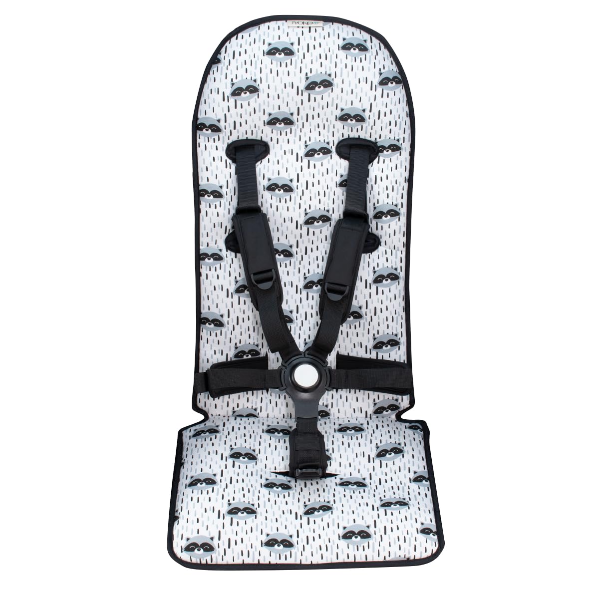 JYOKO KIDS 100% Cotton Stroller Mat and Pushchair Compatible with Bugaboo Butterfly (Raccoon)