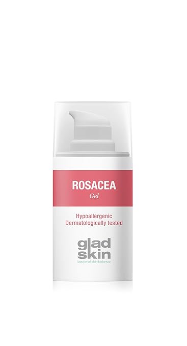 Gladskin Rosacea Gel 15ml - verringert Rötungen, Pusteln, und brennendes Gefühl und beugt neuen Entzündungen vor