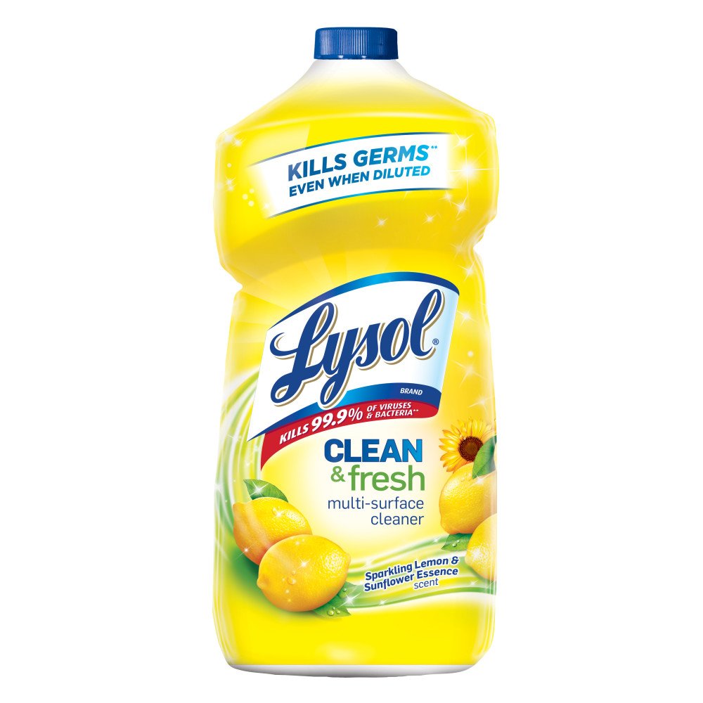 Lysol Clean & Fresh MultiSurface Cleaner, Lemon & Sunflower, 40 Fl Oz