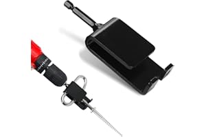 Huntury Ice Anchor Drill Adapter for Set Up Ice Fishing Shelter, Fit 3/8" and 1/2" Chuck Power Drills, Quick and Easy to Set Up Ice Tent, Ice Fishing Accessories, Ice Shelter Accessories