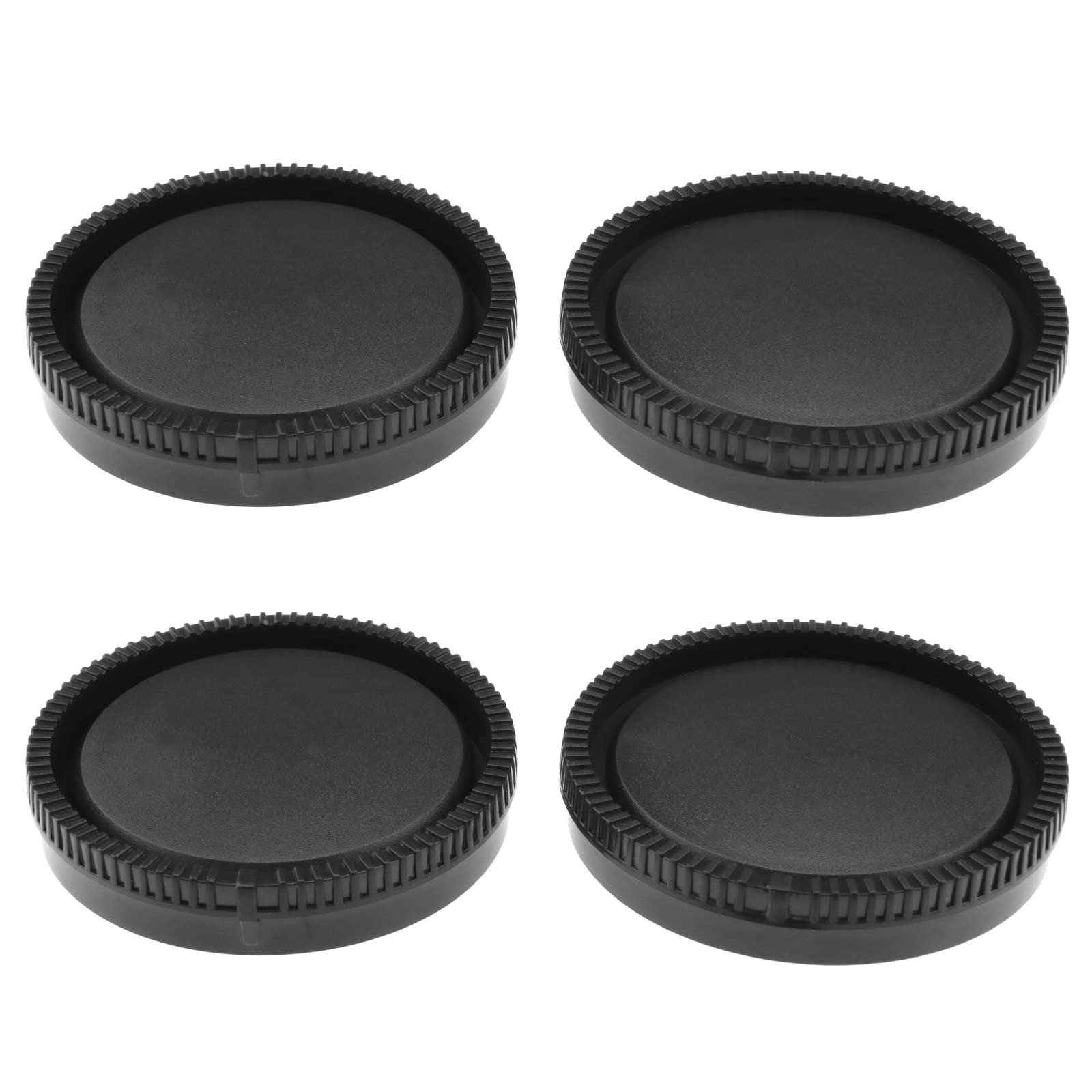 YINETTECH 2 Sets Front Body Cap & Rear Lens Cap Cover Kit Compatible with Sony Alpha E Mount A6600/A6500/A6400/A6300/A6100/A6000/ A5100/A5000/A7R IV Digital Camera