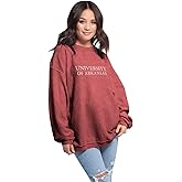 chicka-d Arkansas Razorbacks Women's Corded Crew Sweatshirt Crimson, X-Large