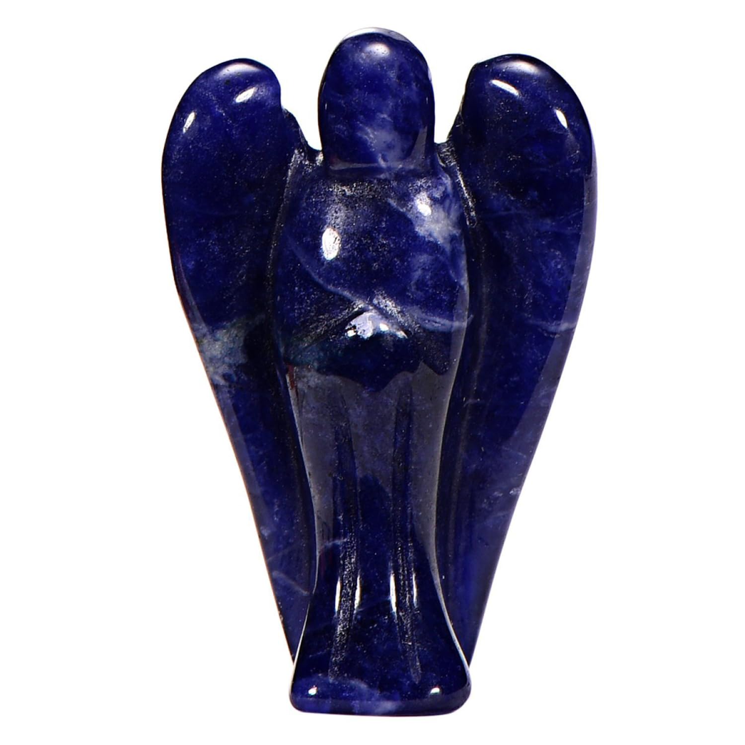 Morella Gemstone African Soladith Angel Good Luck Charm Guardian Angel to take with You 3,5 cm - 1.38 inch in a Velvet Bag