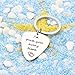 lauhonmin I'd Pick You Every Time Guitar Pick/Key Chain Stainless Steel - Musician Guitarist Husband Boyfriend Gift