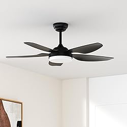 Kviflon 46 Inch Ceiling Fans with Lights and
