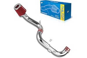 PHILTOP 3" Cold Air Intake Kit System Compatible with Honda Civic 2006 2007 2008 2009 2010 2011 L4 1.8L, High Performance, Red