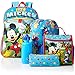 Disney Boys' Mickey 5 Pc Set Backpack, Blue