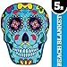 BigMouth Inc Giant Beach Blanket, Fun Summer Beach Towel, Large Size for Kids Teens & Adults, Quick Dry Microfiber Material - Sugar Skull, 5 Feet Long