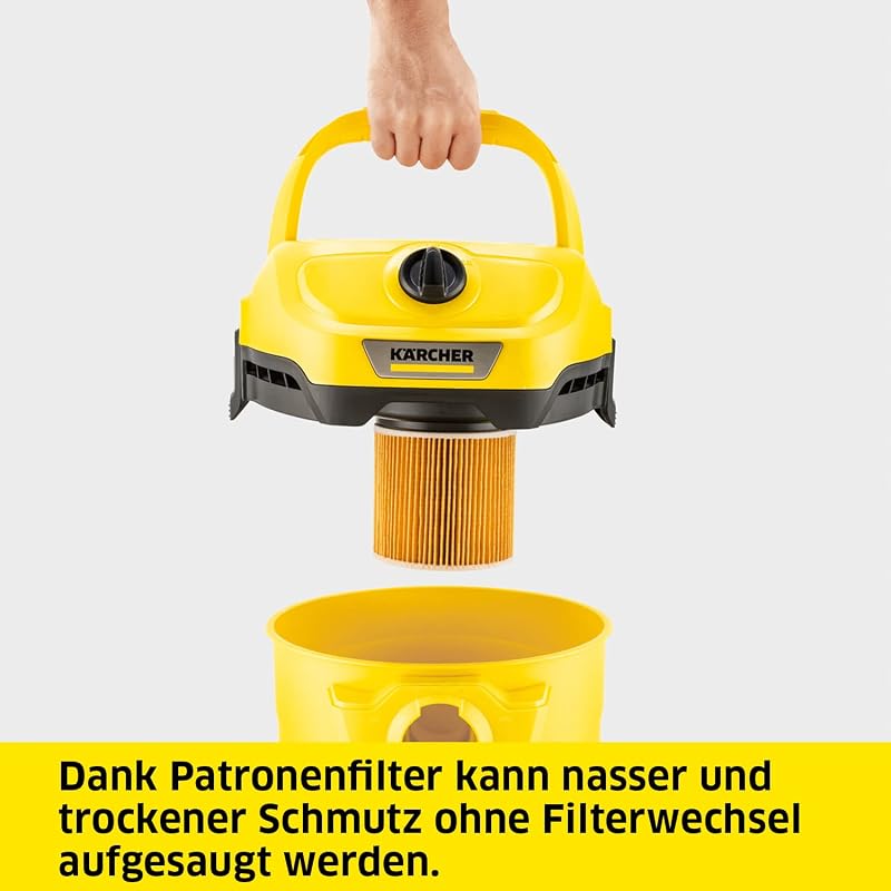 Nass-/Trockensauger WD 2 Plus V-12/4/18/C, Kunststoffbehälter: 12 l