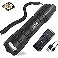 ULTRAFIRE 850nm IR Illuminator Adjustable Focus LED IR Flashlight Infrared Light,Stepless Dimming Hunting Flashlight for Night Vision Devices,Infrared Illuminator Torch with Charger and UFB26