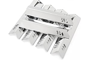 SUONA 15 Inch Grill Heat Plate Shield for Dyna-Glo 6 Burner DGF600SSP DGB610SSP Grill Heat Plates Replacement Parts for Outdoor Gourmet GR2205720-OG-00 GR2205723-OG-00 Backyard BY13-101-001-12/13