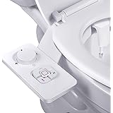 Bidet Attachment - SAMODRA Non-electric Cold Water Bidet Toilet Seat Attachment with Pressure Controls,Retractable Self-clean