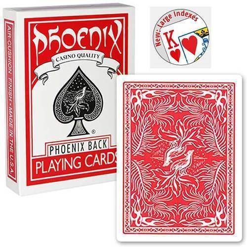 SOLOMAGIA Phoenix Large Index Red - Card Games - Magic Tricks and Magic