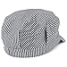 Oversized Men's Classic Denim Stripe Conductor Engineer Cotton Cap - 2XL - Blue/White