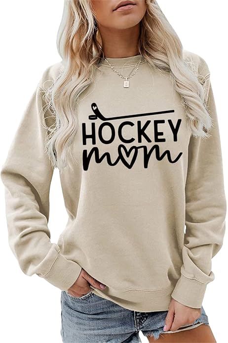 Hockey Grandma Sweatshirt - Women's Graphic Crewneck Pullover For Game Day & Casual Wear