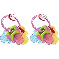 Nuby Ice Gel Teether Keys (2 Pack Pink)
